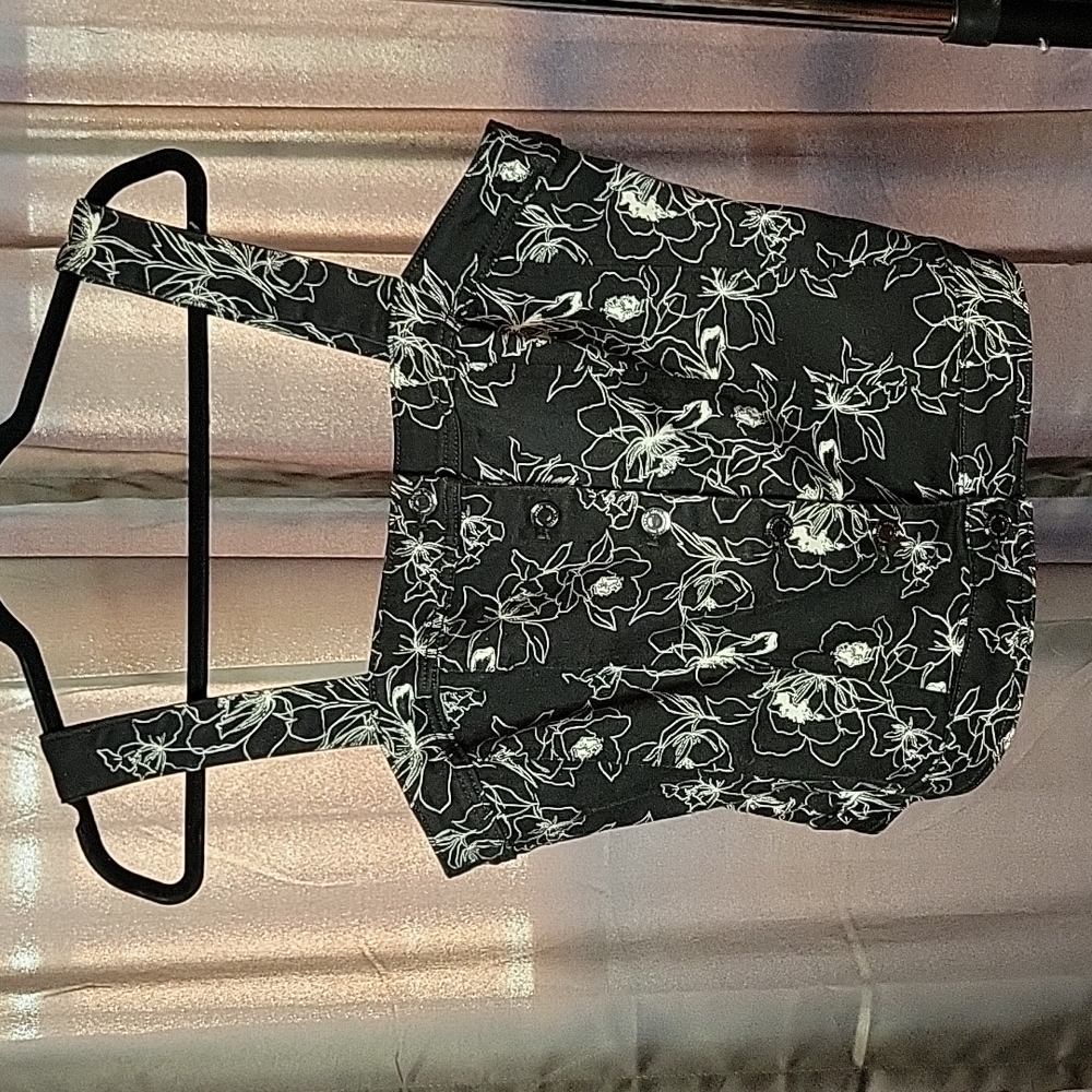 WHITE HOUSE BLK MARKET CORSET BLK & WHT sz 14